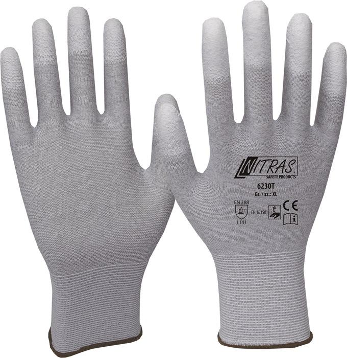 Gant taille 11 gris/blanc EN 388, EN 16350 catégorie EPI II EN 388, EN 16350 NITRAS_0