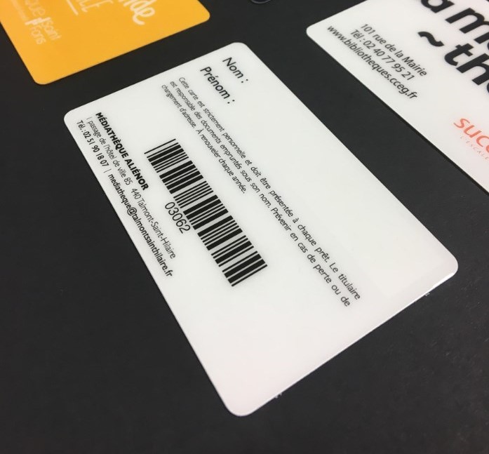 Impression offset de cartes PVC code barre de haute qualité - RDI_0