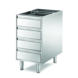L2G Meuble pâtissier inox 81 x 43,5 x 59 cm L2G - SD-BBX16/1 - inox SD-BBX16/1_0