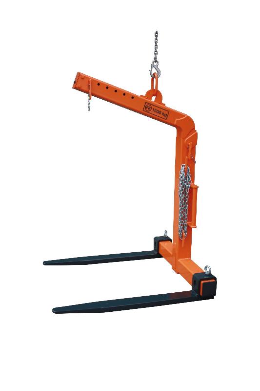 Lève-palette auto-équilibrée - écartement réglable 450 à 950 mm - hauteur 1150 à 1750 mm - CMU 2000 KG - Réf. 10544 - Marque EICHINGER_0