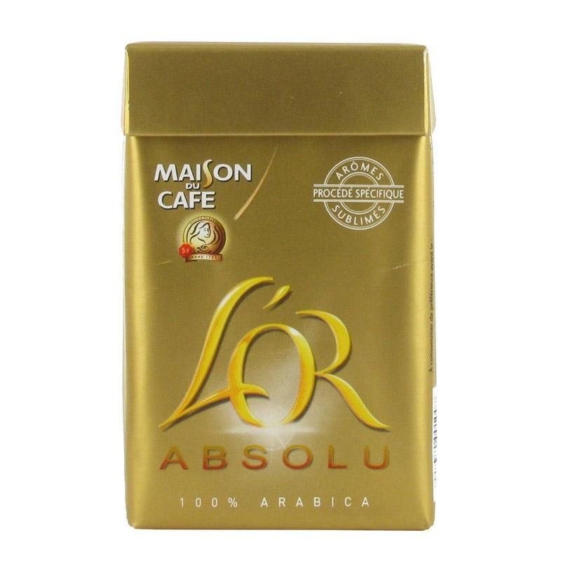 CAF&EACUTE  MOULU  LOT DE 4 PAQUETS DE MAISON DU CAFÉ L'OR ABSOLU - 1 KG