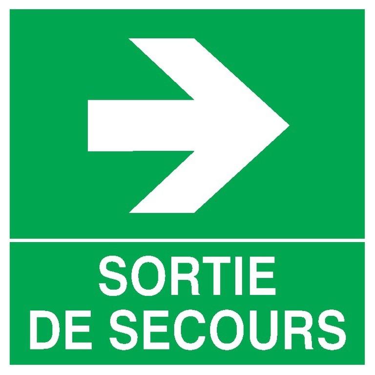 Panneaux rigides 200x200 mm secours évacuation - PNCPSC-NV01/SSD_0