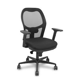 Piqueras y Crespo Silla Jorquera sincro malla negra asiento bali negro brazos 2D - multi-matériau 15SM840B840B2B68R65_0