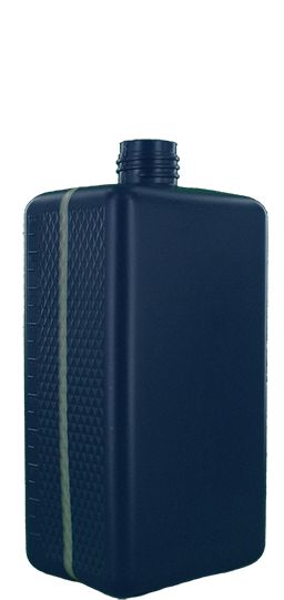 S10790032A01N1003060 - Bouteilles en plastique rectangulaires 1000 ml - Plastif Lac Lejeune - PEHD bleu nuit_0