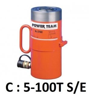 Vérin de levage et presse type C 5 à 100 Tonnes SE - Power Team - robuste et polyvalent avec accessoires_0