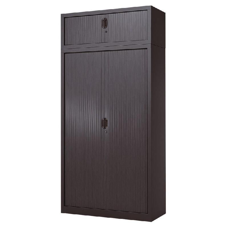 ARMOIRE À RIDEAUX CONFORT UNIE H.240 X L. 120 CM CORPS ANTHRACITE RIDEAUX ANTHRACITE