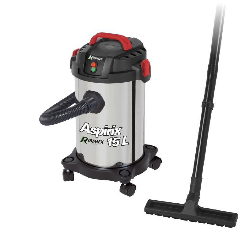Aspirateur eau et poussières PRASP15LX - 1000W, cuve inox 15L, fonction soufflerie_0