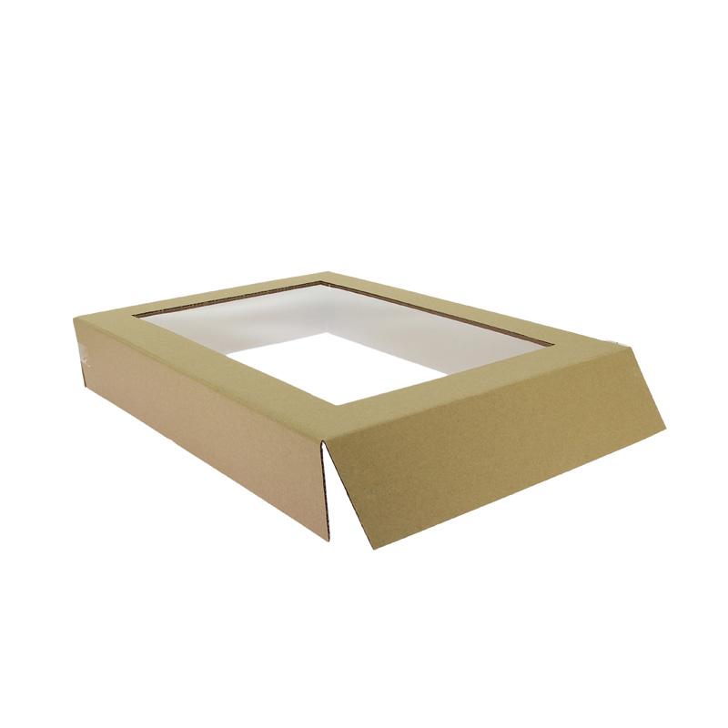 Cloche carton avec fenetre pour plateau 40x30 -_0
