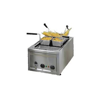Cuiseur à pâtes et riz professionnel - Version Top - Acier inox - Thermostat 120°C - 2 paniers gastro_0