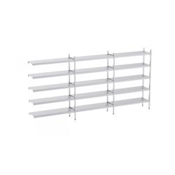 Distform Rayonnage en Acier Inoxydable d'Angle 4090 à 4920 mm 5 Niv P500 ' Acier inoxydable 4290x500x500x1800mm - 641094871017_0