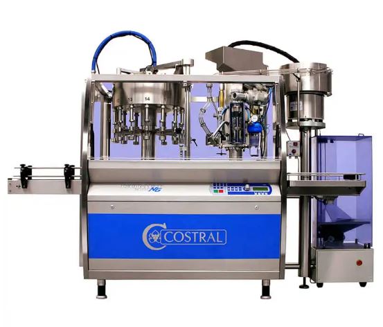 Embouteilleuse pour jus de fruit robuste et performant - cadence 1000 à 3200 bouteilles/heure - tirage par gravité ou assisté - bouchage multiple_0