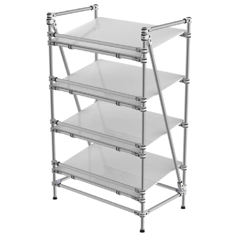 Etagère à angles réglable 5 niveaux avec rebords_0