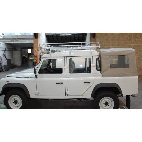 Galerie sur mesure en acier pour Land Rover Defender - fabrication à Lyon - traitement anticorrosion_0