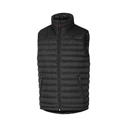 Gilet doudoune sans manche Ripstop polyamide enduit PU noir/rouge 3XL DELTA PLUS - XXXL noir matière synthétique 845429_0