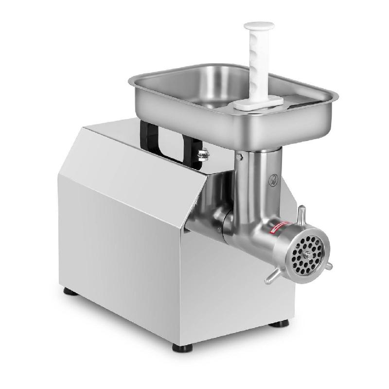 Hachoir à viande inox - Rendement 220 kg/h - 3 accessoires pour saucisses inclus - Réf. 14_0001953_0