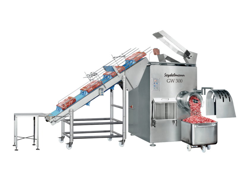 Hachoir direct GW 300 - pour produits congelés avec tapis à tasseaux et compresseur (options)_0