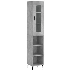 Helloshop26 - Buffet bahut commode armoire meuble de rangement organisateur cuisine salle de séjour salon haut 34,5 x 34 x 180 cm 02_0034279 - 300021_0