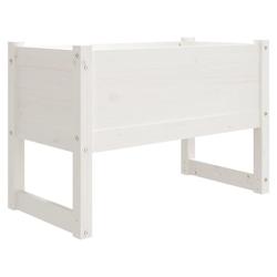 Helloshop26 - Jardinière bac lit surélevé plantes fleurs terrasse jardin 78 x 40 x 52 cm bois massif de pin blanc 02_0037854 - 3000217636853_0