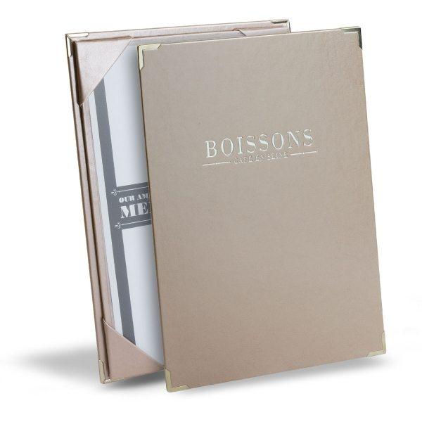 Menu planche Windsor - toucher lisse - nombreux coloris - formats A5, A4, A3 et 2 volets_0
