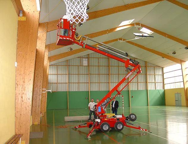 Nacelle araignée semi-automotrice transportable tout terrain ultra-polyvalente - Leguan 125 - Hauteur de travail 12.50m - Déport maxi 6.50m_0