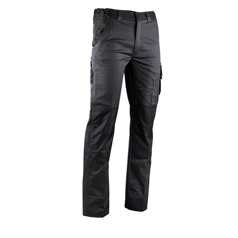 Pantalon vulcain stretch avec poches genouillères gris sombre / noir t 52 - lma - 1822 - 858790_0