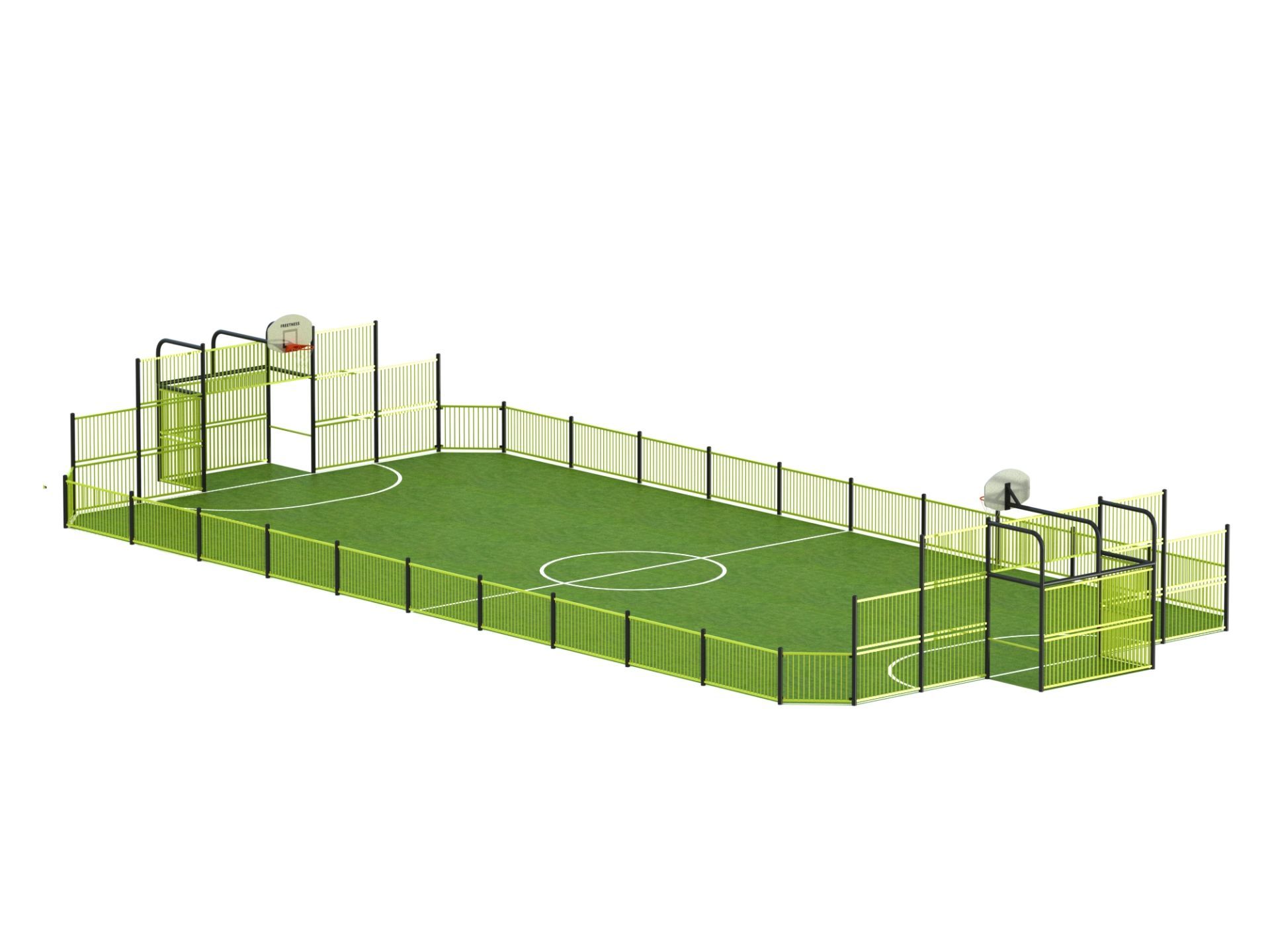 Terrain Multisports - Classico en acier galvanisé_0