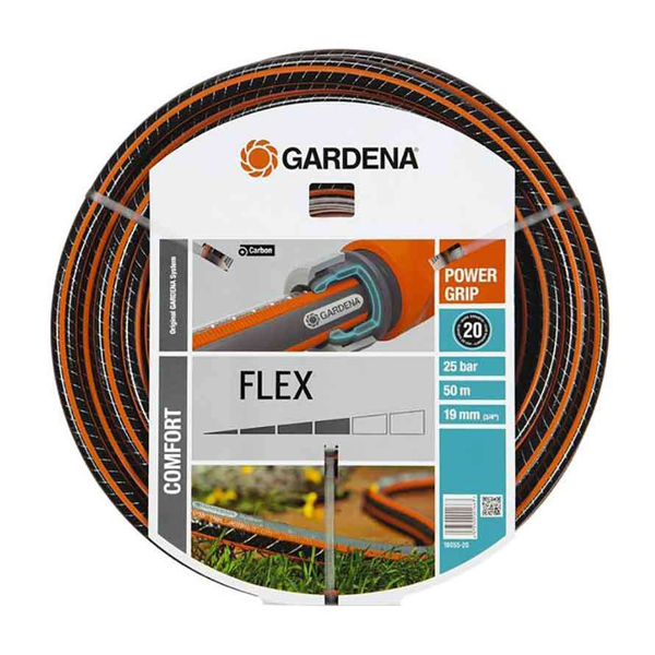 TUYAU D'ARROSAGE COMFORT FLEX GARDENA - 25 BAR - DIAMÈTRE 19 MM Ø 3/4