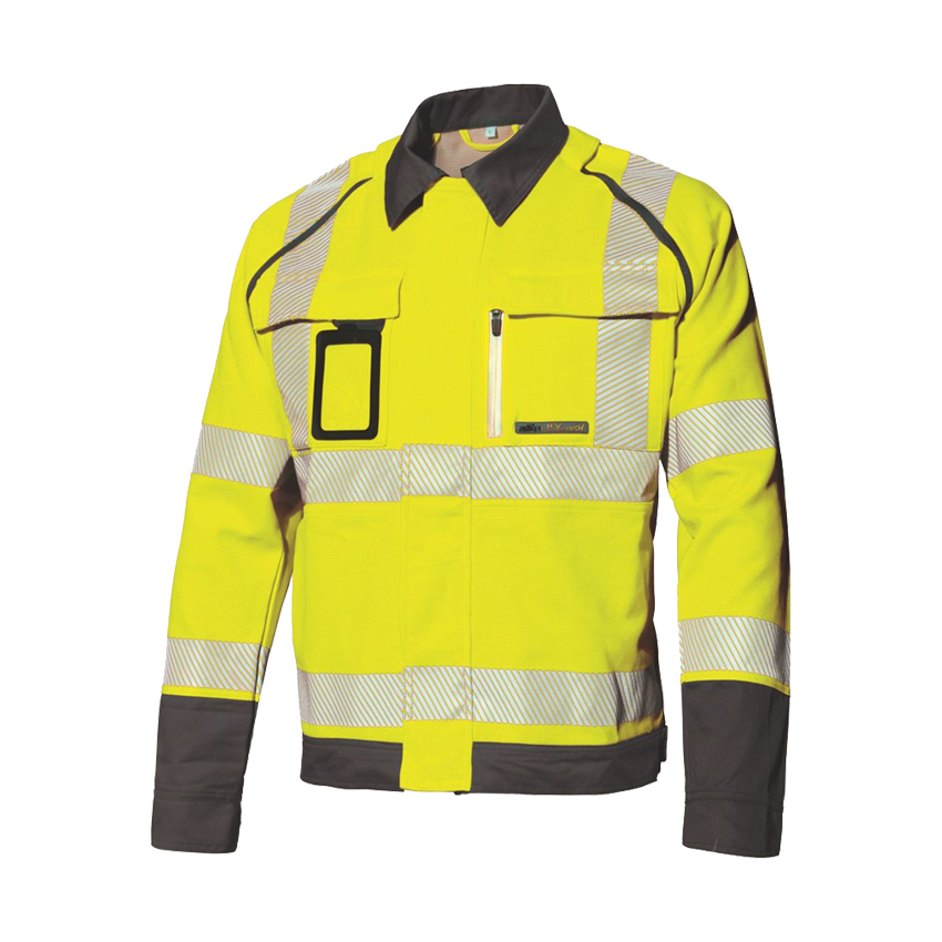Veste HV Stretch avec manches amovibles 8245B - PCVHV11-JG-S - Idustrial Starter_0