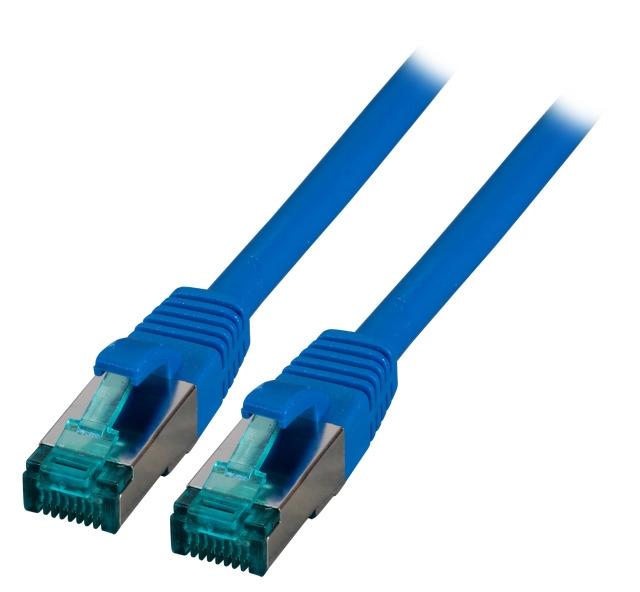 EFB Elektronik MK6001.40BL - Câble réseau bleu 40 m - Cat6a S/FTP (S-STP) RJ45 mâle/mâle - Contacts plaqués or_0
