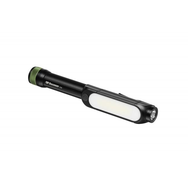 GP Lighting C34 - Lampe torche LED noir et vert - 350 à 550 lm - IPX4 - GP Batteries_0