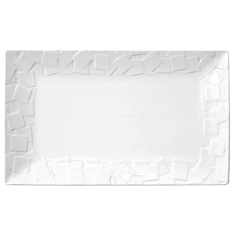 ASSIETTE RECTANGLE MOZAIK 24 X 12.8 CM