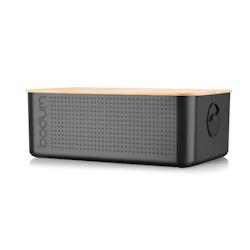 Boite à pain avec couvercle 37 cm en bambou noir -  Rectangle Plastique Bodum 37x24 cm - noir 0699965271299_0