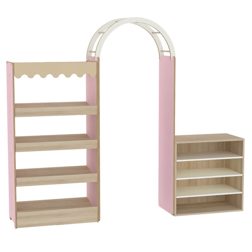 Combinaison R7 - Échelle et meuble pour crèches - Dimensions L2450mm x H2200mm x P452mm_1