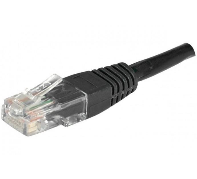 Cordon RJ45 Catégorie 6 U/UTP Noir - 1 m - Composite Cuivre Aluminium - Fréquence 250 MHz - Débit 1 Gbps - Garantie 15 Ans_0