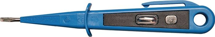 Détecteur de tension unipolaire 100-250 V AC - largeur de lame 3 mm avec protection des mains_0