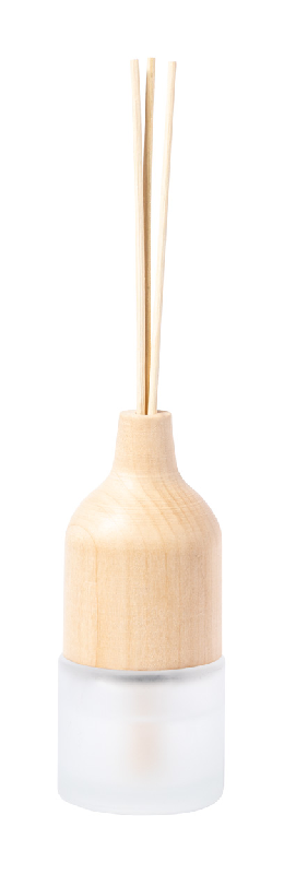 Diffuseur de parfum - flacon en verre et plateau en bois - 40 ml parfum lavande_0