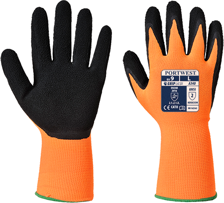 Gants de manutention grip HiVis orange et noir A340 - XL - haute visibilité et confort_0