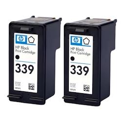 Pack de 2 cartouches d'encre authentiques HP 339 Noir - programme SECOND - noir 3701352378140_0