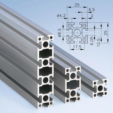 Profilé en aluminium sur mesure de dimension modulaire 25 x 25 pour les constructions légères - série 25 - mk technology group_0