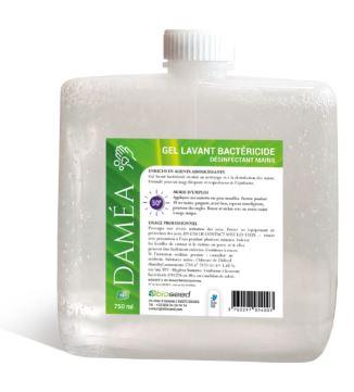 Recharge Damea gel désinfectant non parfumé - 750ml - Compatible distributeurs JVD E001 - Usage fréquent et respectueux du pH de la peau_0