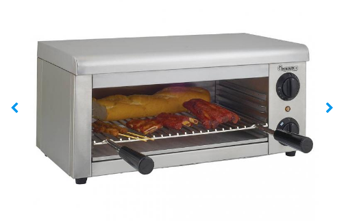 Salamandre inox type 270 - 50°C à 250°C - 2kW - 610x340x260(h)mm - Hendi HE264102_0