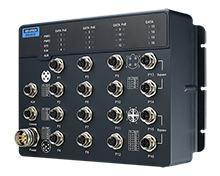 Switch Ethernet EN 50155 12 ports managés - EKI-9516E-8GMPW-AE - Boîtier aluminium IP67 pour applications ferroviaires_0