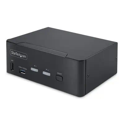 Switch KVM DisplayPort 2 Ports, 8K 60Hz / 4K 144Hz, DP 1.4, 2 Ports USB 10Gbps, 4 Ports USB HID, Com_0