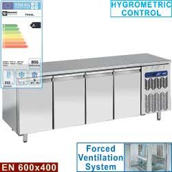 Table frigorifique  ventilée  4 portes en 600x400    tp4n/l_0