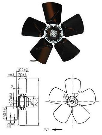 Ventilateur helicoide a4e 350 aa06-01 ebmpapst_0