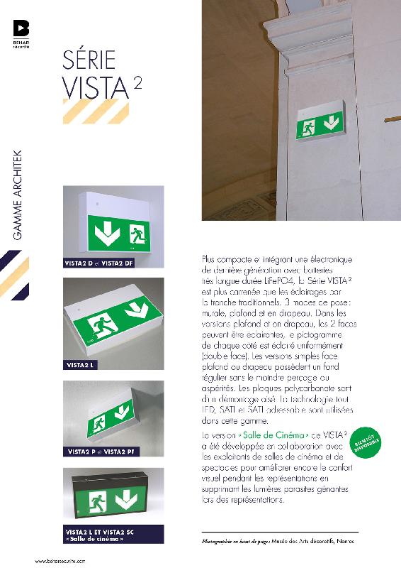 Vista 2 - Luminaire décoratif extraplat avec design moderne - Gamme Architek_0