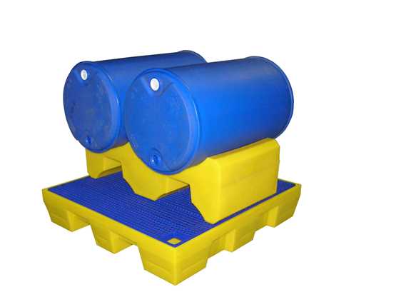 Bac de rétention plastique 2 fûts 220 litres - BRCP220A_0