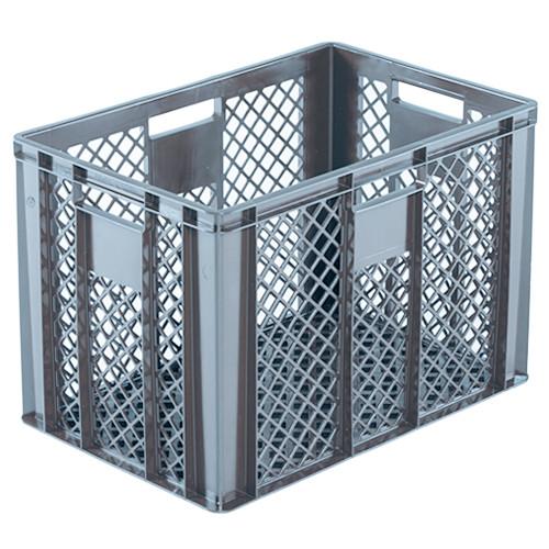 Bac plastique gerbable Norme Europe ajouré Eco multicolore Gris 600 x 400 x 410 mm - Réf : BAC159BE6441011_0