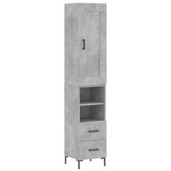 Helloshop26 - Buffet bahut commode armoire meuble de rangement organisateur cuisine salle de séjour salon haut 34,5 x 34 x 180 cm 02_0034254 - 300021_0