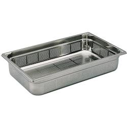 Bourgeat bac gastronorme perforé inox sans anse  GN 1/1 profondeur 10 cm - argenté inox 741410_0